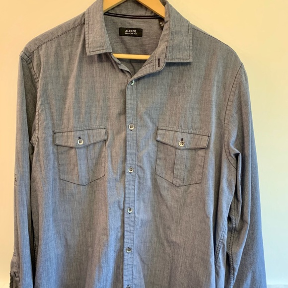 Alfani Button Up Shirt - Picture 2 of 4
